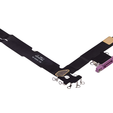 For iPhone 16 Plus / Charge Port Flex Cable Pink (Premium OEM)(SKU:1561899)