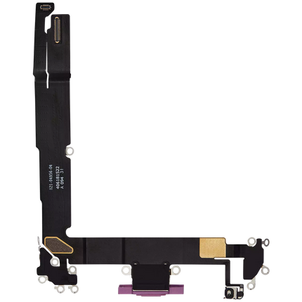 For iPhone 16 Plus / Charge Port Flex Cable Pink (Premium OEM)(SKU:1561899)