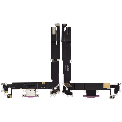 For iPhone 16 Plus / Charge Port Flex Cable Pink (Premium OEM)(SKU:1561899)