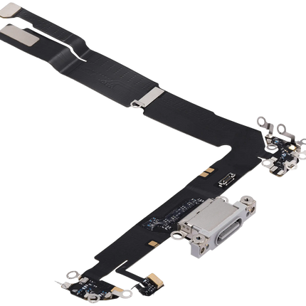 For iPhone 16 Plus / Charge Port Flex Cable white (Premium OEM)(SKU:1561898)