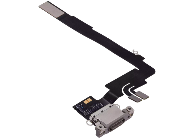 For iPhone 16 Pro Max / Charge Port Flex Cable Natural (gray) (Premium OEM)(SKU:1561910)