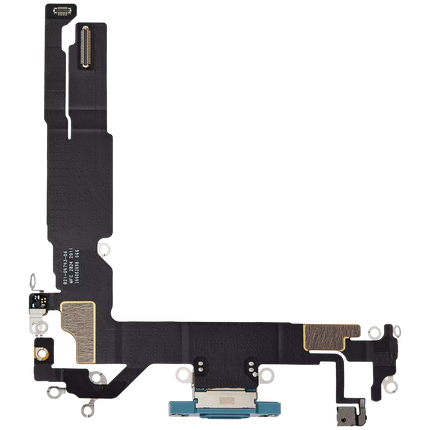 For iPhone 16 Charge Port Flex Cable Teal (Premium OEM)(SKU:1560379)