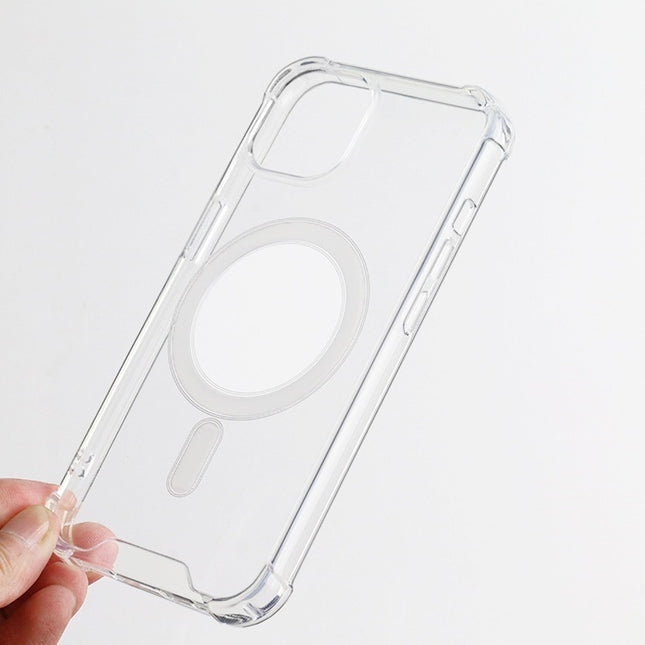 For iPhone 13 Transparent Case Compatible with MagSafe