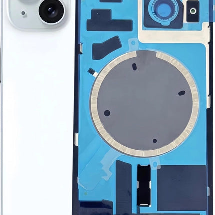 For iPhone 15 Lens for back cover With bracket and back camera lens / Magnetic Blue (Aftermarket Plus)(SKU:1555152)
