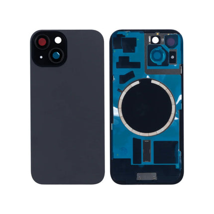 For iPhone 15 Plus Lens for back cover With bracket and back camera lens / Magnetic Black (Aftermarket Plus)(SKU:1555156)
