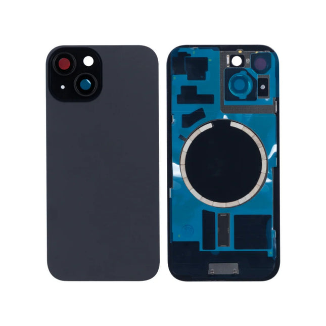 For iPhone 15 Plus Lens for back cover With bracket and back camera lens / Magnetic Black (Aftermarket Plus)(SKU:1555156)