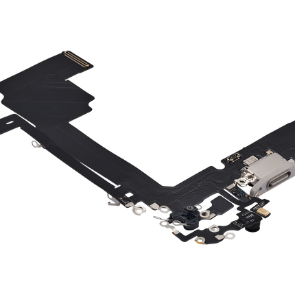 For iPhone 15 Pro Max / Charge Port Flex Cable White (Refurbished)(SKU:1561566)