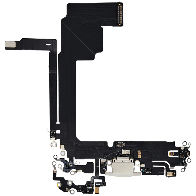 For iPhone 15 Pro Max / Charge Port Flex Cable White (Refurbished)(SKU:1561566)