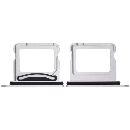 For iPhone 16 / 16 plus / Sim Card Holder Dual Card White (Premium OEM)(SKU:1562698)