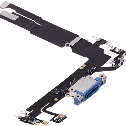 For iPhone 16 Charge Port Flex Cable Ultramarine (Premium OEM)(SKU:1560378)