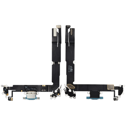 For iPhone 16 Plus / Charge Port Flex Cable Teal (Premium OEM)(SKU:1561901)