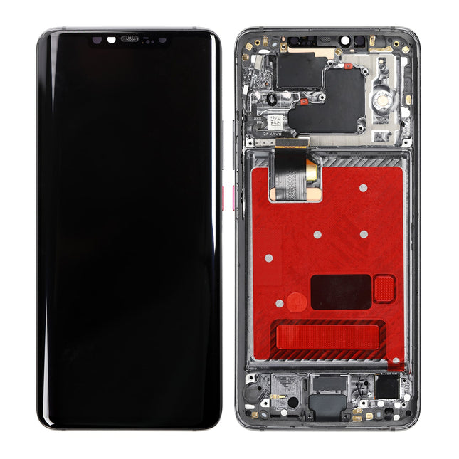 For Huawei Mate 20 Pro / OLED assembly With frame / black  / With fingerprint flex (Refurbished)(SKU:1561473)