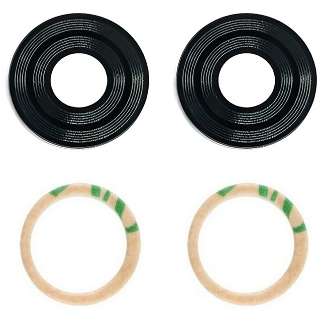 For Motorola E22 Camera Lens/With Frame/With Sticker/With Middle Frame Black (Premium OEM) (SKU: 1566546)