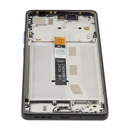 For Motorola Moto G75 LCD assembly With Frame / XT2437 Black (Refurbished) (SKU: 1567425)