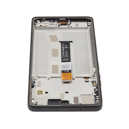 For Motorola Moto G75 LCD assembly With Frame / XT2437 Black (Refurbished) (SKU: 1567425)