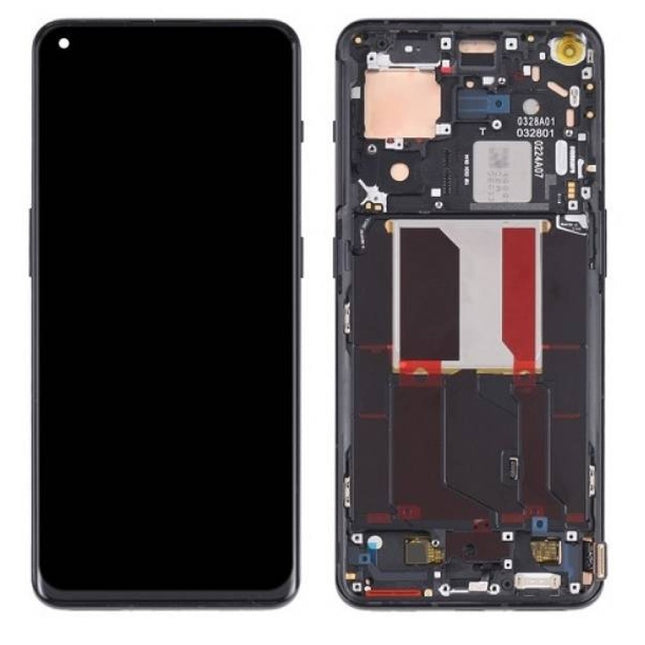 For OnePlus 12 / OLED assembly With frame / black  (Refurbished)(SKU:1562444)