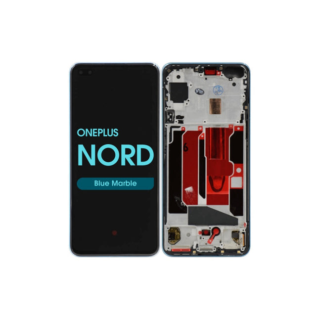 For OnePlus Nord / OLED assembly With frame / blue  (Refurbished)(SKU:1453190)