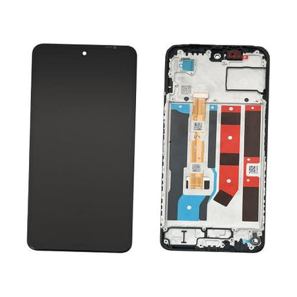 For OPPO A80 5G / LCD Assembly With frame / black  (Refurbished)(SKU:1562384)
