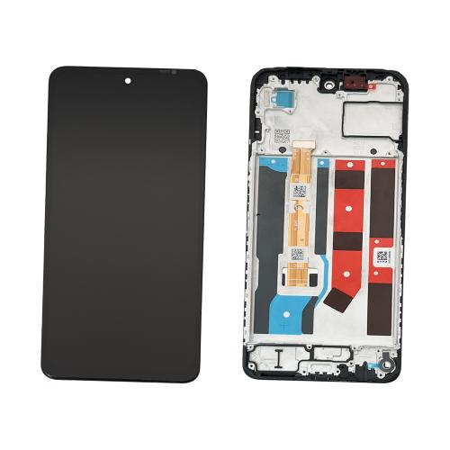 For OPPO A80 5G / LCD Assembly With frame / black  (Refurbished)(SKU:1562384)