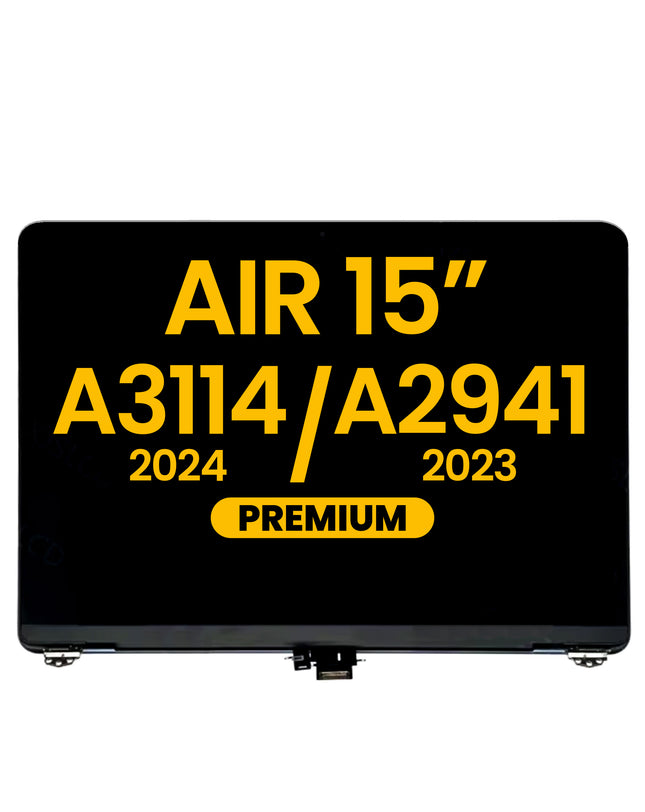 For MacBook Air 15-inch 2023-2024 A2941 A3114 / LCD with Front Cover / space gray (Premium OEM)(SKU:1578434)