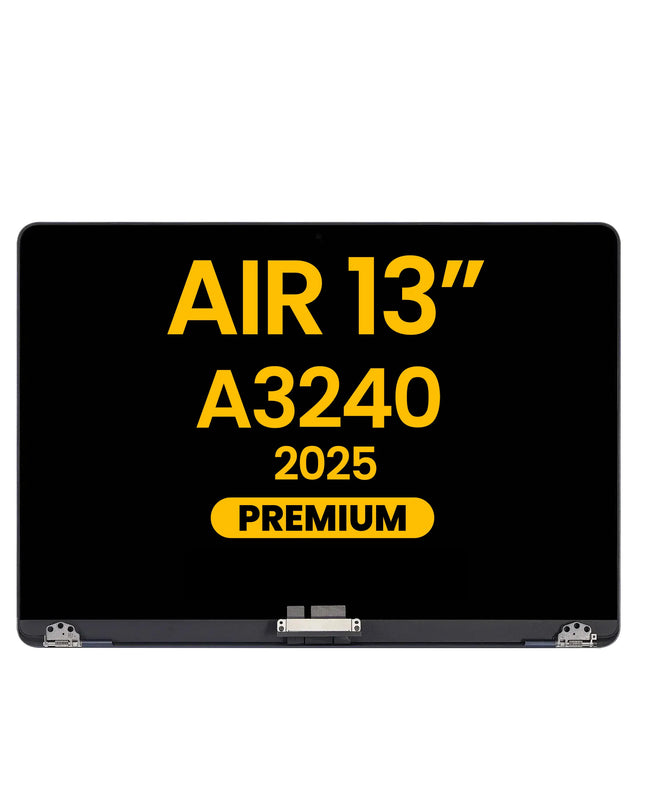 For MacBook Air 13-inch 2025 M4 A3240 / LCD with Front Cover / midnight (Premium OEM)(SKU:1570411)