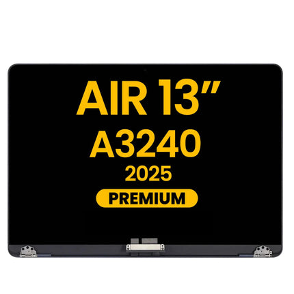 For MacBook Air 13-inch 2025 M4 A3240 / LCD with Front Cover / midnight (Premium OEM)(SKU:1578525)