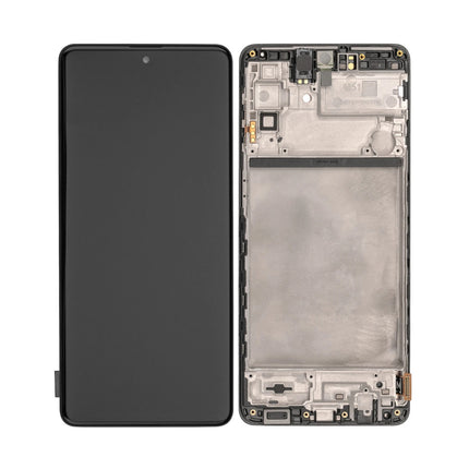 For Samsung Galaxy M51/M515 4G / OLED assembly With frame / black  (Refurbished)(SKU:1501464)