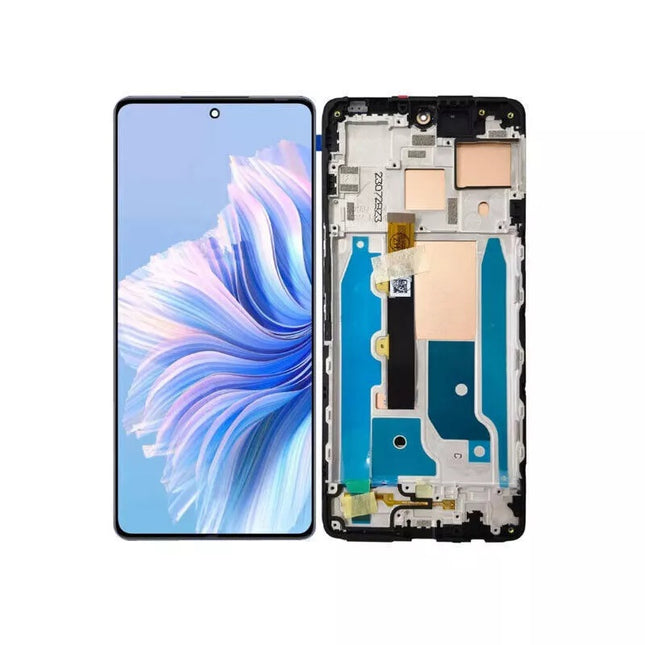 For Tecno Camon 20 Pro OLED assembly with frame Black (Premium OEM) (SKU:1564168)