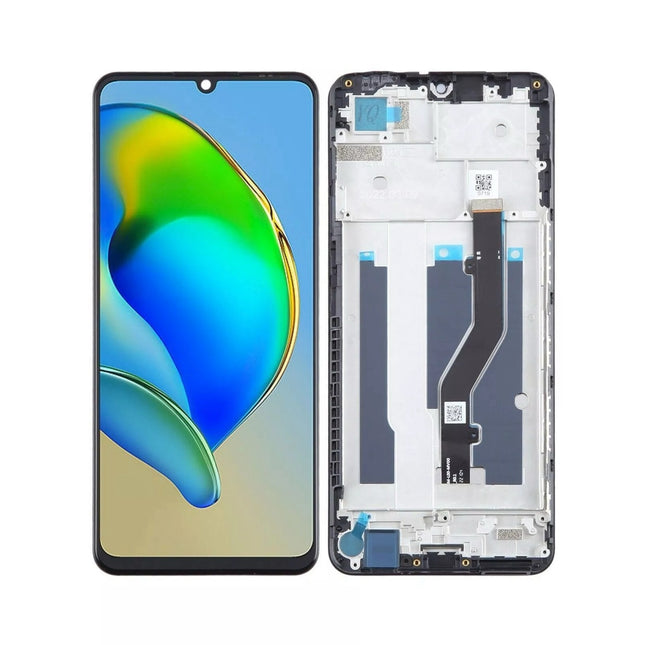 For ZTE Blade V40 Vita LCD assembly with Frame Black (SKU:1564976)