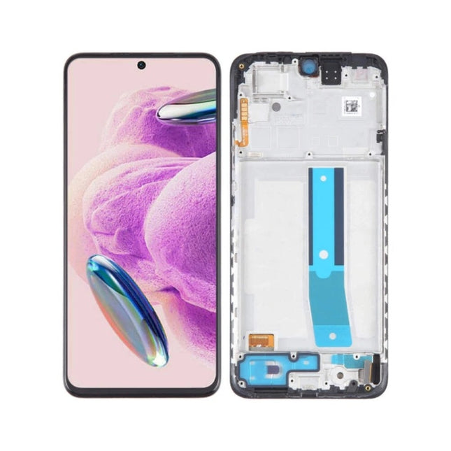 For Xiaomi Redmi Note 12S / OLED assembly With frame / black  (Refurbished)(SKU:1555930)