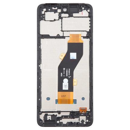 For Tecno Spark 20c LCD assembly with frame Black (Refurbished) (SKU:1564165)