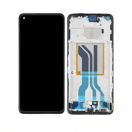 For Realme GT Neo2 / OLED assembly With frame / black  (Premium OEM)(SKU:1494652)