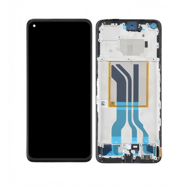 For Realme GT Neo2 / OLED assembly With frame / black  (Premium OEM)(SKU:1494652)