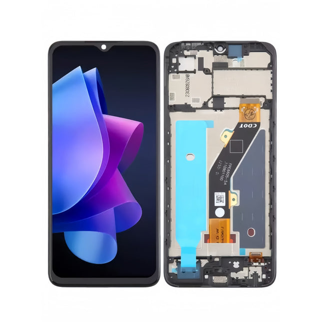 For Tecno Spark Go 2023 LCD assembly with frame Black (Refurbished) (SKU:1564163)