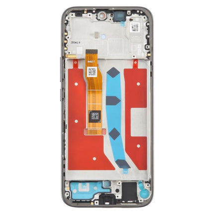 For Honor 400 Lite 5G / Honor X70i OLED Assembly with Frame Black (Aftermarket)(SKU:1576307)