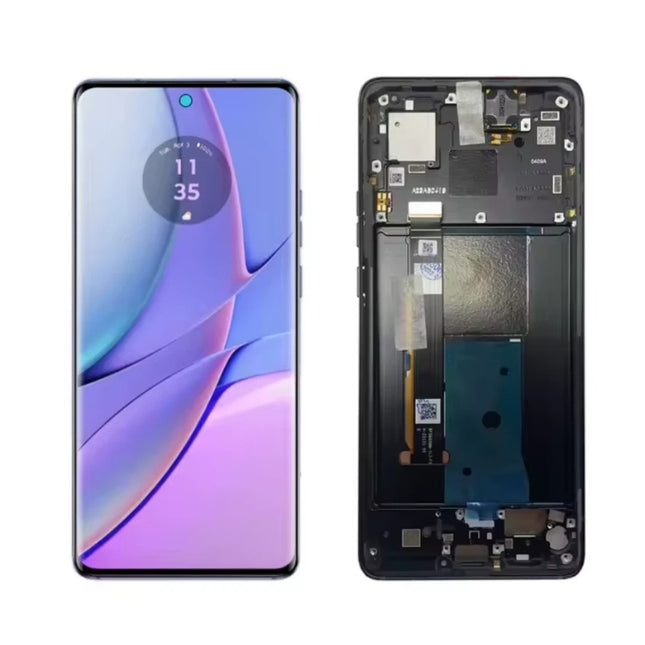 For Motorola Edge 40 / OLED assembly With frame / black  (Premium OEM)(SKU:1557502)