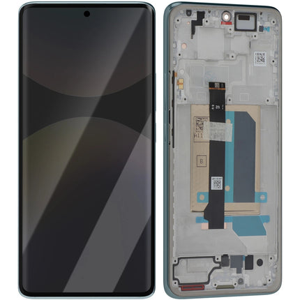 For Xiaomi Redmi Note 14 Pro+ 5G OLED assembly with Frame Blue (Premium OEM) (SKU:1564897)