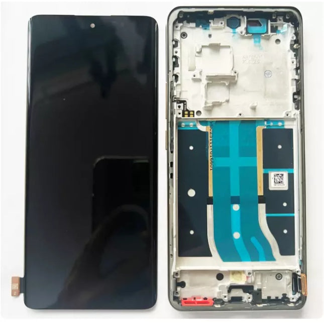 For Realme Realme 12 Pro+ 5G OLED assembly with frame Black (Refurbished) (SKU:1563882)