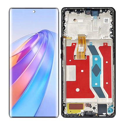 For Honor Magic5 Lite / Honor X40 5G / Honor X9A 5G OLED Assembly with Frame Black (Refurbished)(SKU:1578283)