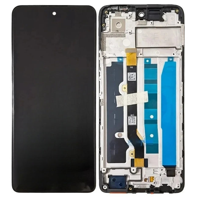 For Tecno Spark 20 PRO LCD assembly with frame Black (Refurbished) (SKU:1564184)