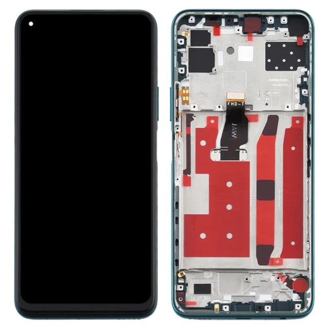 For Huawei Nova 7 SE LCD assembly with Frame Green (SKU:1565563)