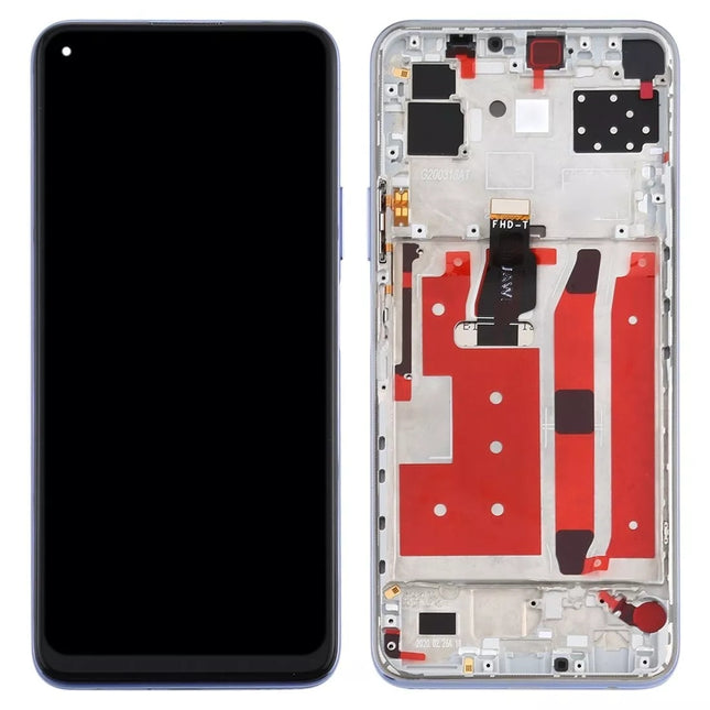 For Huawei Nova 7 SE LCD assembly with Frame Silver (SKU:1565562)