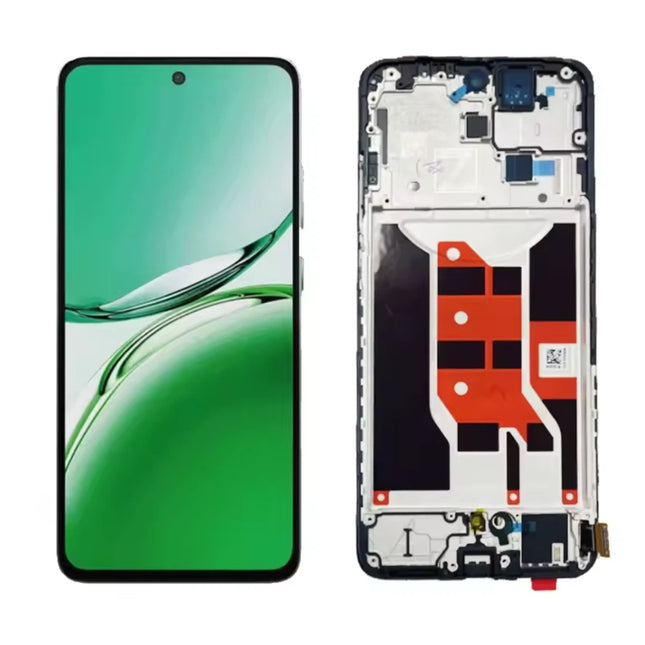 For OPPO Reno12 F / OLED assembly With frame / black  (Refurbished)(SKU:1562385)