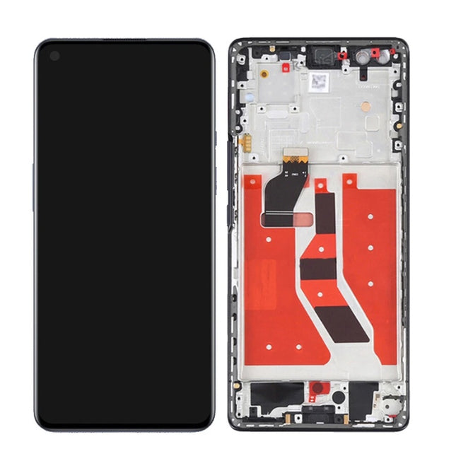 For OnePlus 9 Pro / OLED assembly With Frame black(Refurbished)(SKU:1562423)