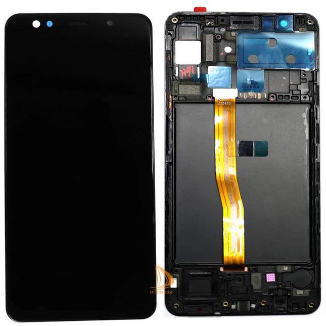 For Samsung Galaxy A7 2018/A750 4G / OLED assembly With frame / black  (Refurbished)(SKU:1497405)