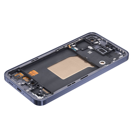 For Samsung Galaxy A55 5G Navy / A556 OLED Assembly With frame / black  (Aftermarket Plus)(SKU:1559931)