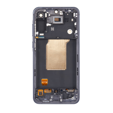 For Samsung Galaxy A55 5G Navy / A556 OLED Assembly With frame / black  (Aftermarket Plus)(SKU:1559931)