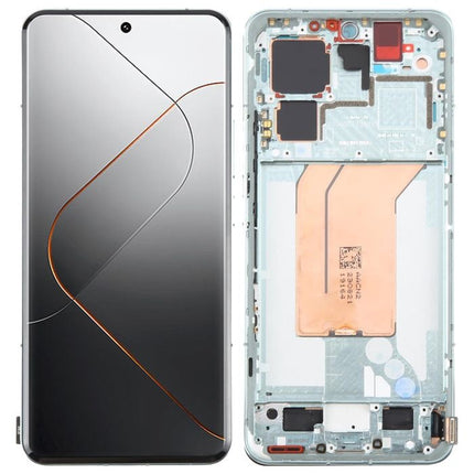 For Xiaomi 14 pro OLED assembly With Frame Green Premium OEM (SKU:1562740)